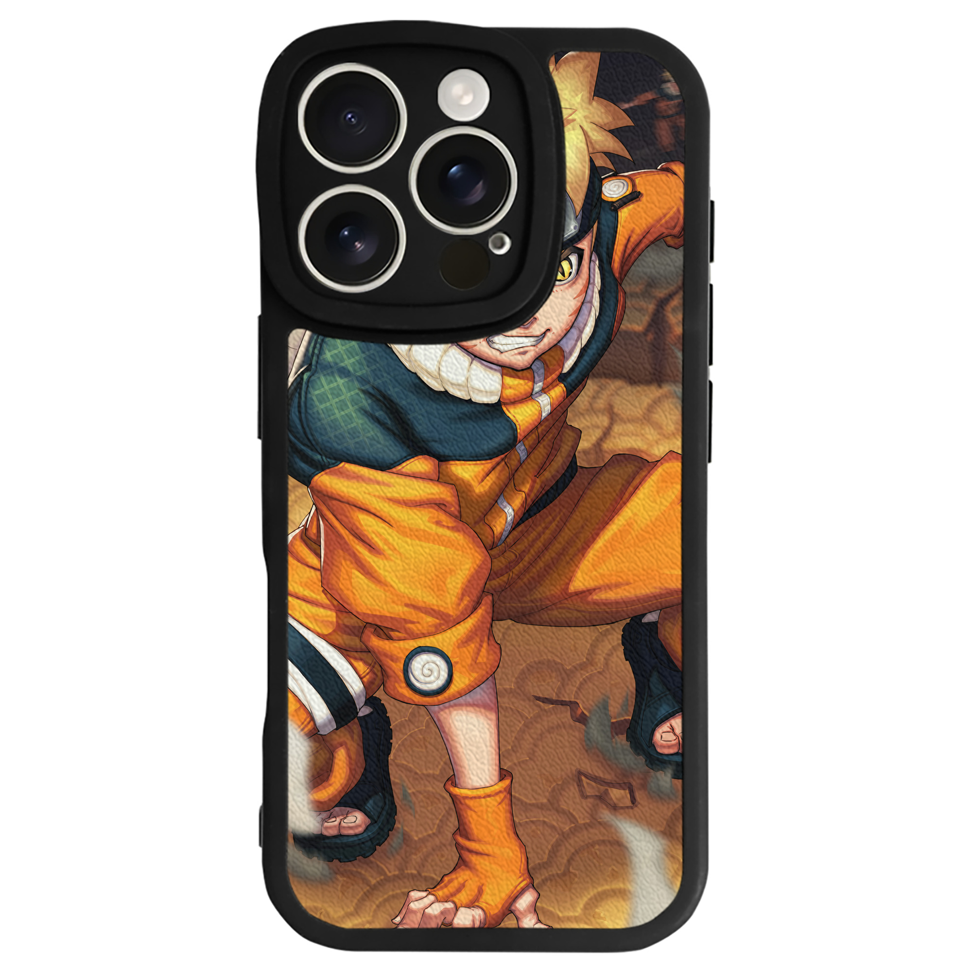 （画像用） NARUTO -ナルト- NARUTO -ナルト- 疾風伝 【iPhone 16シリーズ対応】シリコンスマホケース（レザー調） 材質：シリコン